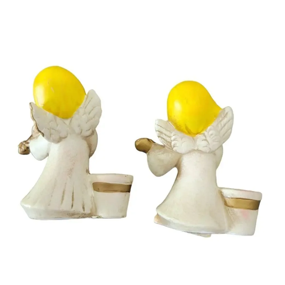 Vintage Colonial Candle Angel Candle Holders Set of 2 Korea‎